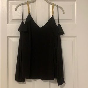 Michael Michael Kors NWT Sz S black womens blouse